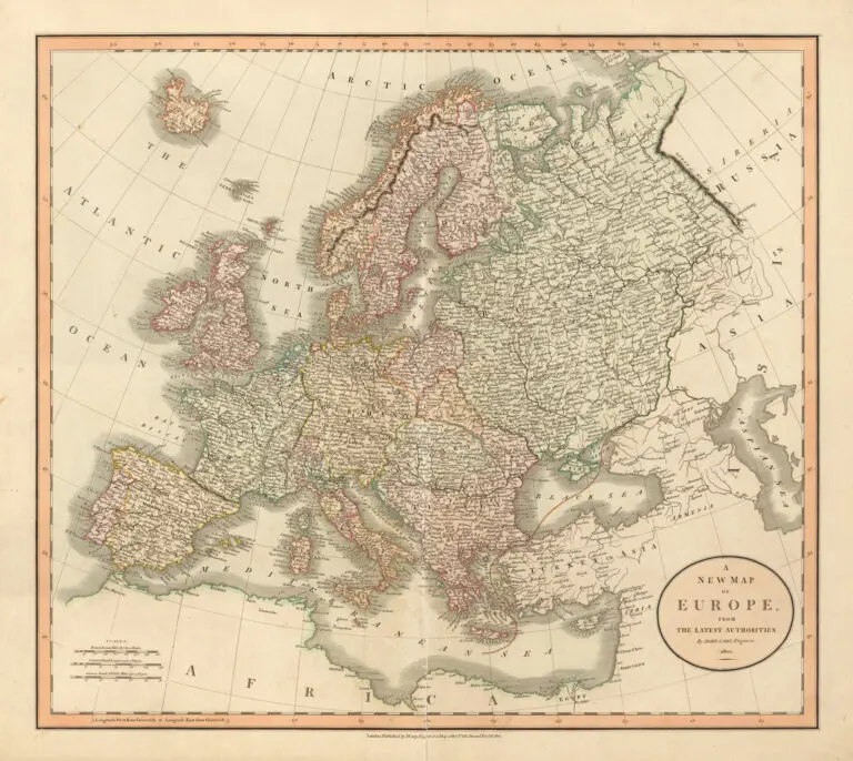 A New Map of Europe, from the Latest Authorities.