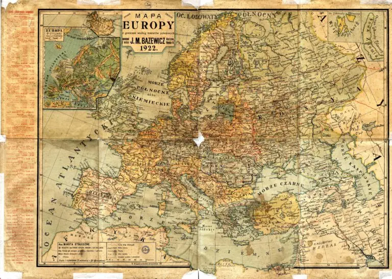 Mapa Europy,