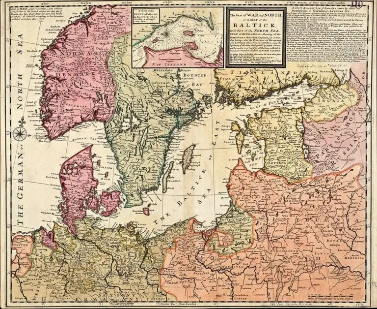 The seat of War in the North or a Map of the Baltick,