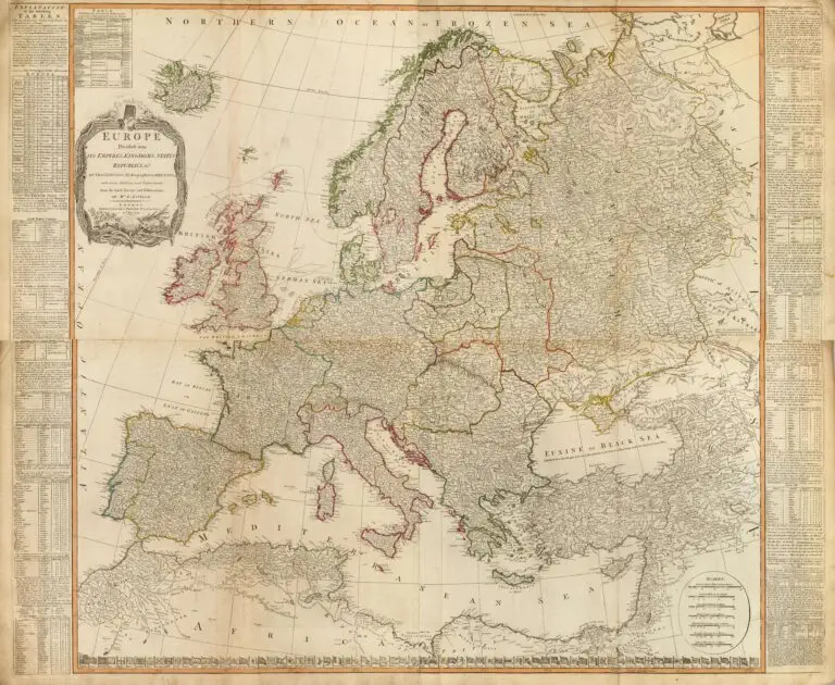 Europe divided into its Empires, Kingdoms, States..,