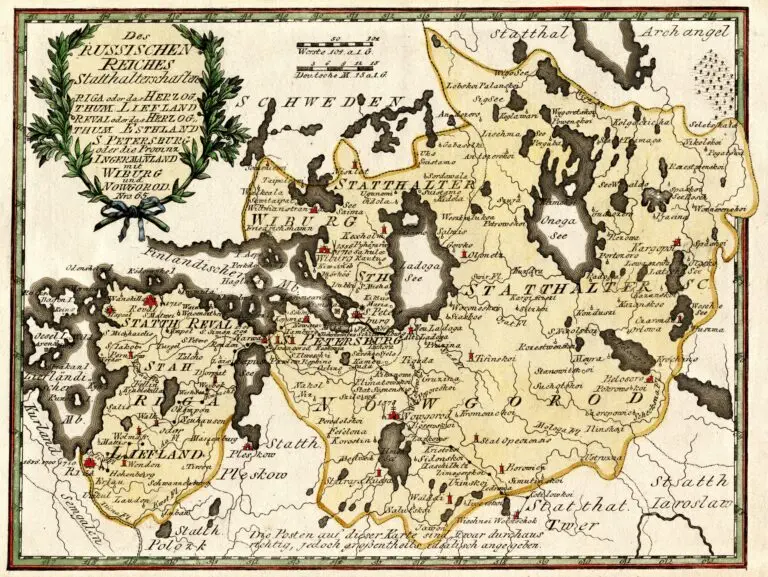 Des Russischen Reiches Statthalterschaften Riga oder das Herzogthum Liefland Reval oder das Herzogthum Esthland... Nro. 65,