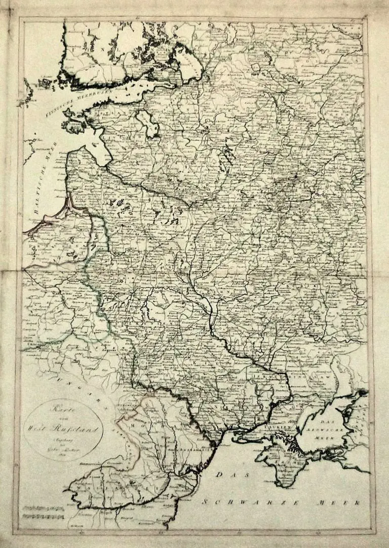 Karte von West Russland,