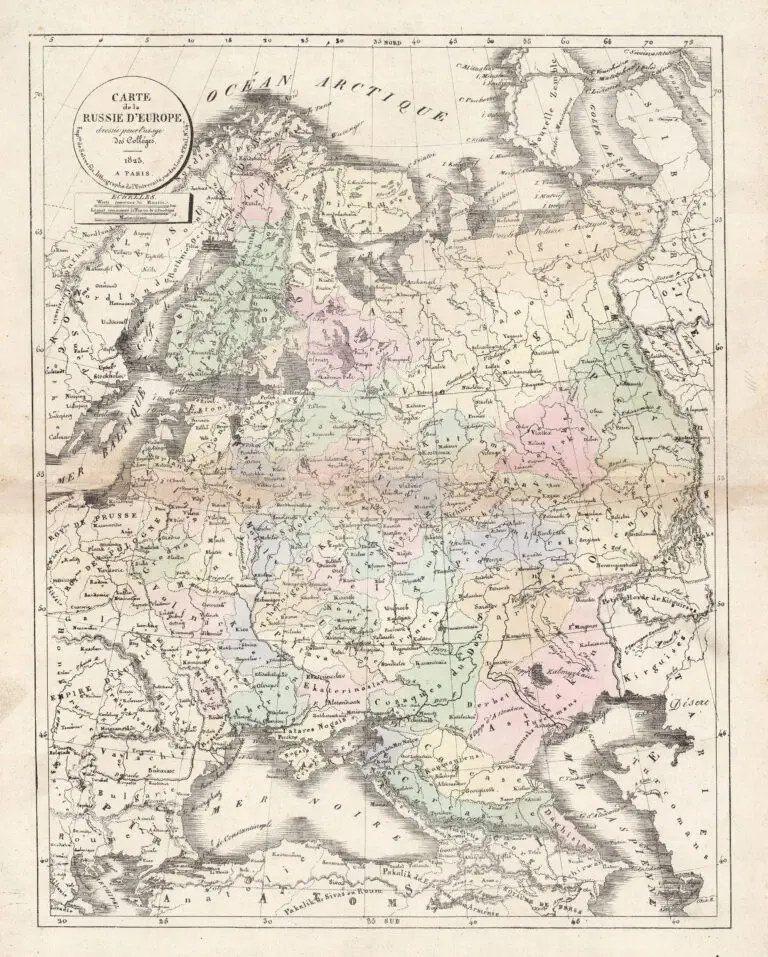 Carte de la Russie d