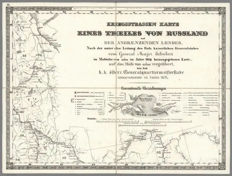 Sheets 1 - 16 Kriegsstrassen Karte eines Theiles von Russland und der angraenzenden laender