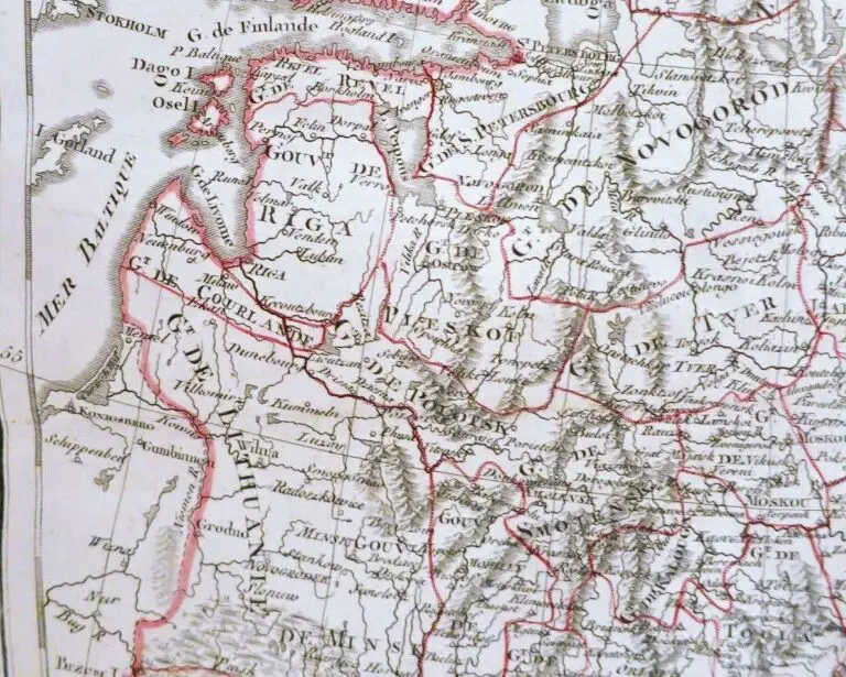 Carte de la Russie d
