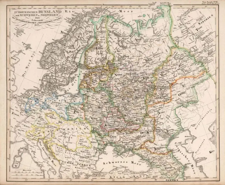Europӕisches RUSSLAND auch Schweden u. Norwegen,