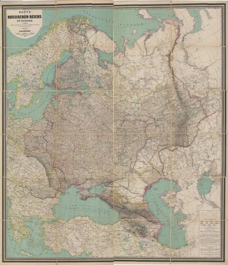 Karte des Russischen Reichs in Europa in 6 Blattern...