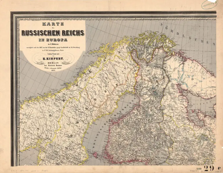 Karte des Russischen Reichs in Europa in 6 Blattern...