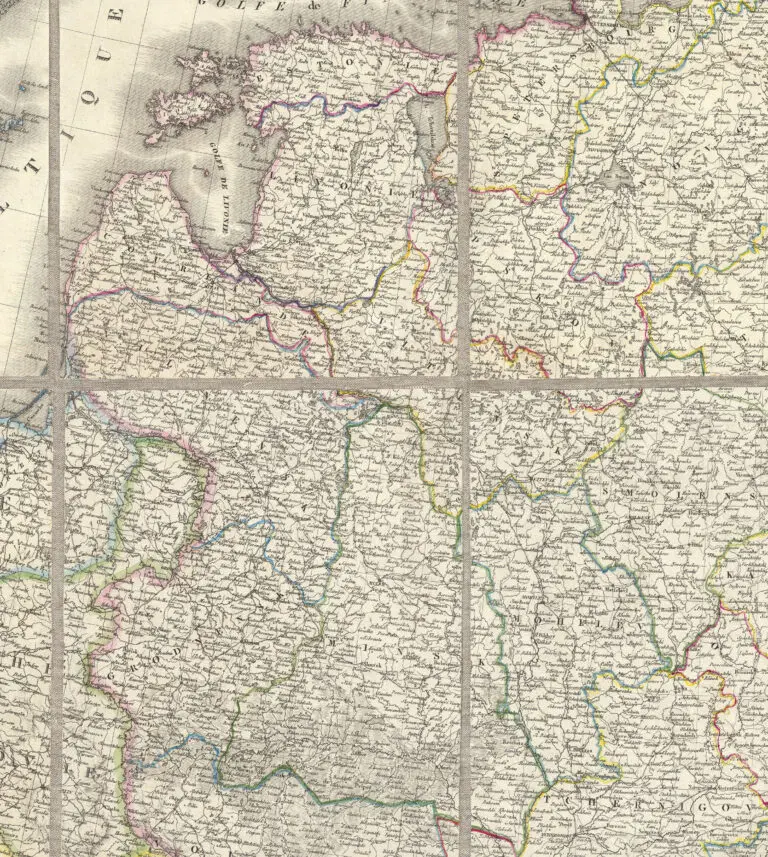 Carte de la Russie d
