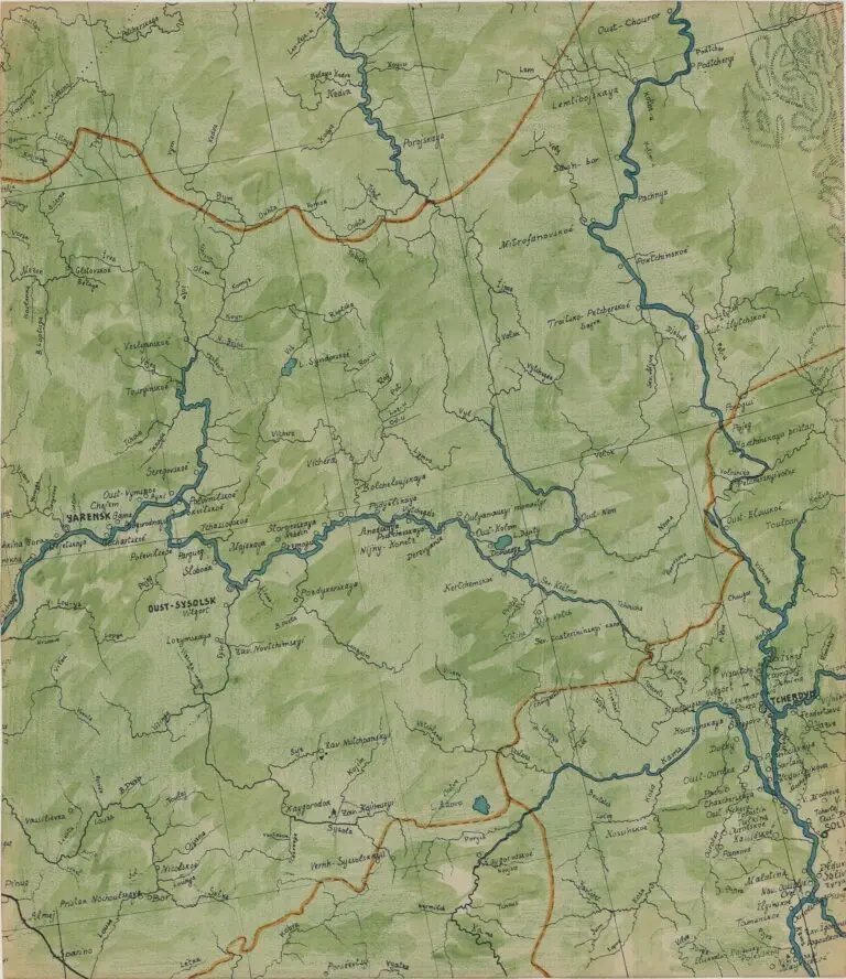 Carte des Voies de Communication par Terre, par Eau, et par Fer de la Russie d