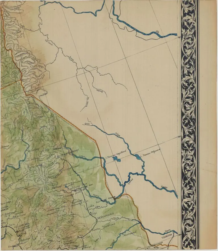 Carte des Voies de Communication par Terre, par Eau, et par Fer de la Russie d
