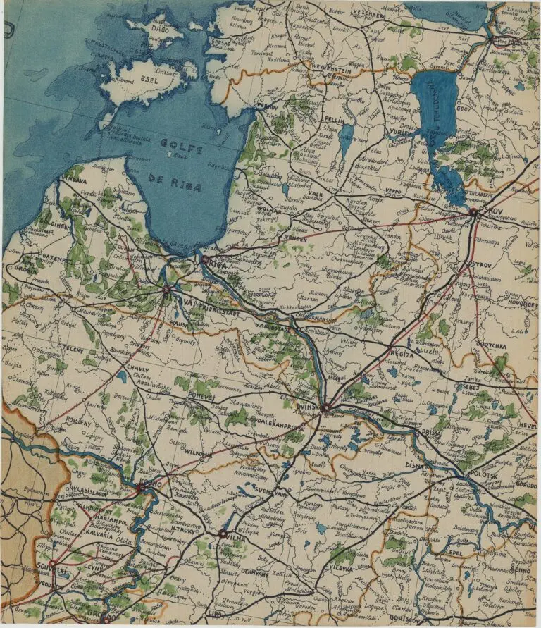 Carte des Voies de Communication par Terre, par Eau, et par Fer de la Russie d