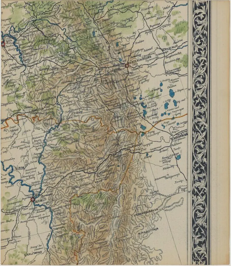 Carte des Voies de Communication par Terre, par Eau, et par Fer de la Russie d