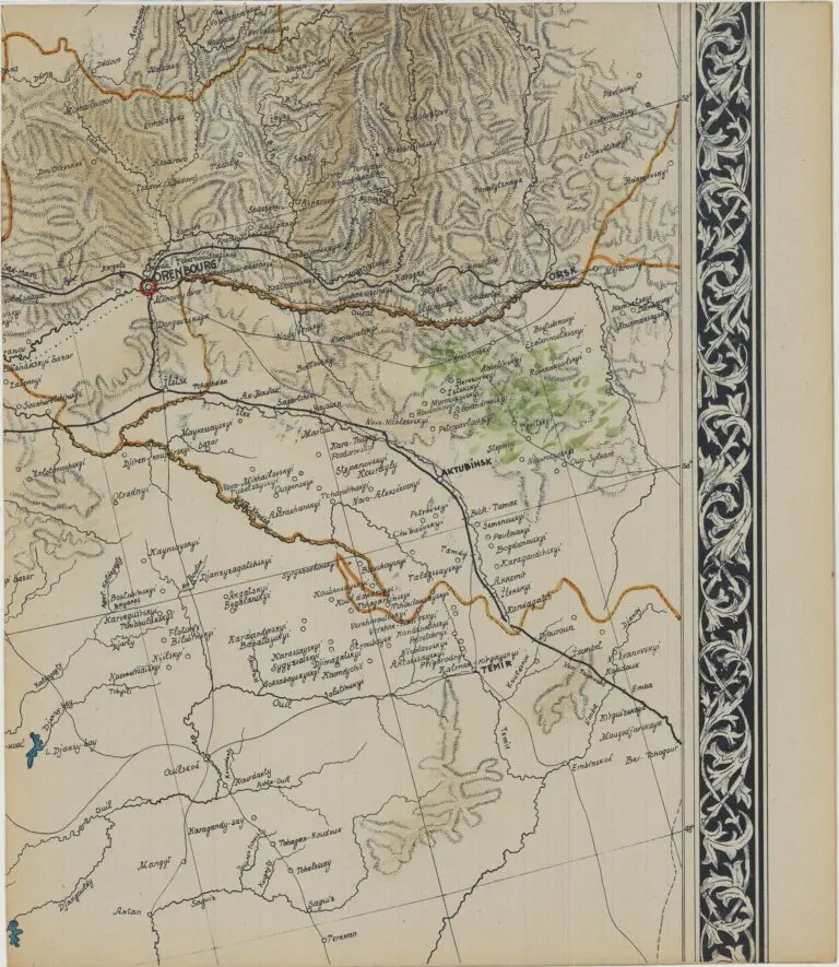 Carte des Voies de Communication par Terre, par Eau, et par Fer de la Russie d