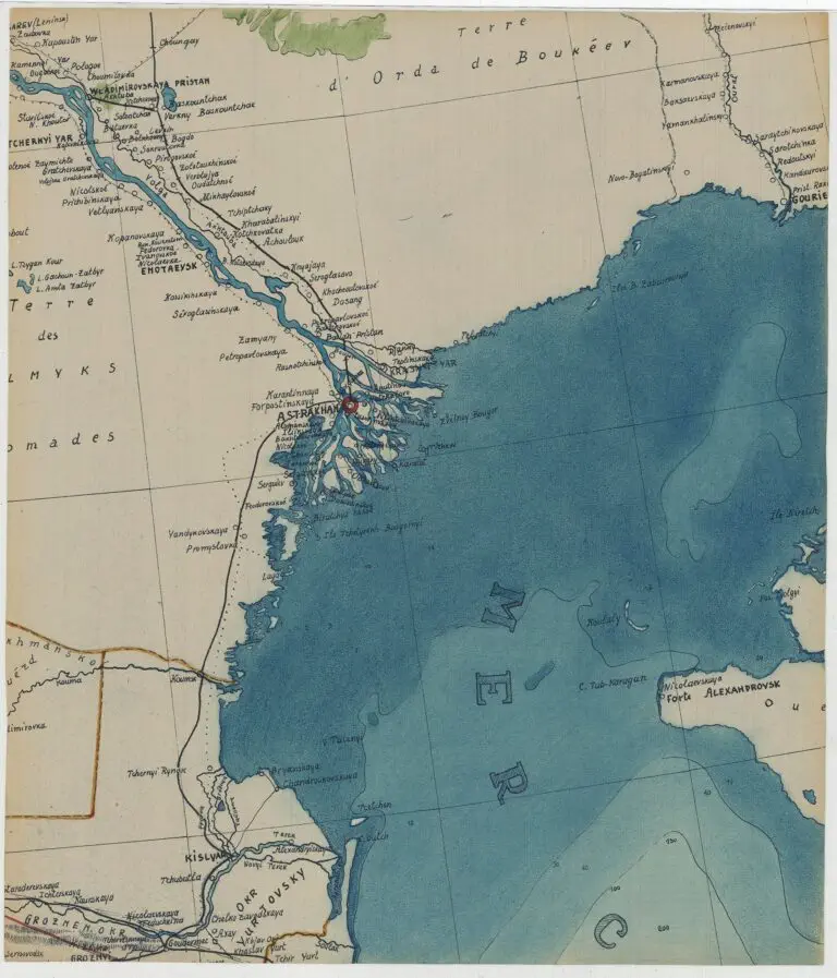 Carte des Voies de Communication par Terre, par Eau, et par Fer de la Russie d