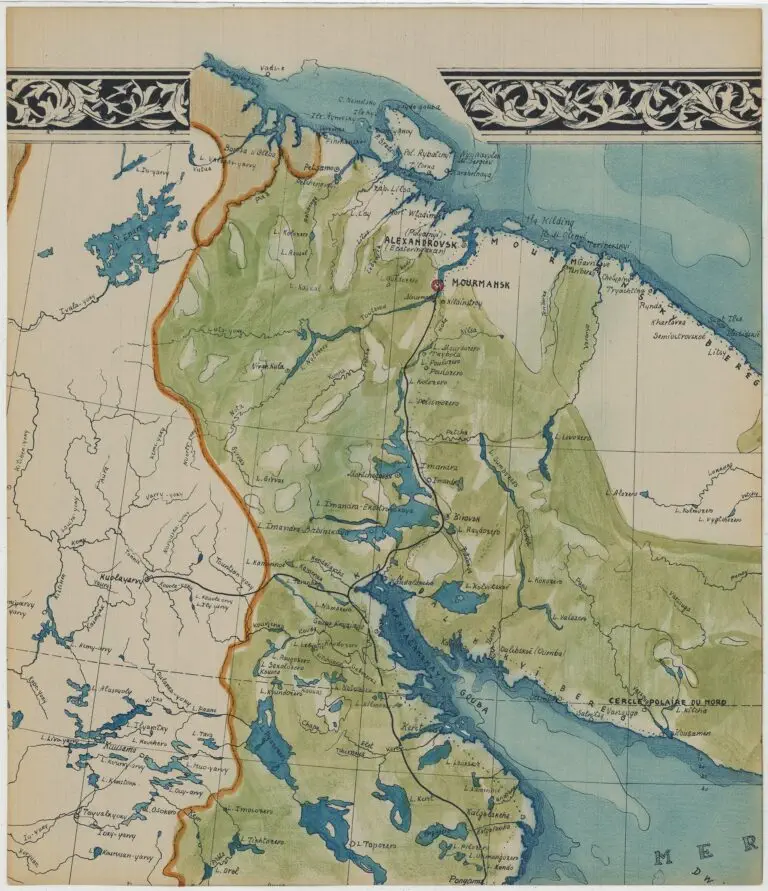Carte des Voies de Communication par Terre, par Eau, et par Fer de la Russie d
