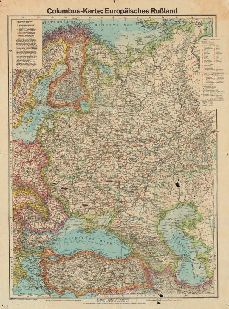 Columbus-Karte: Das Europäische Rußland.