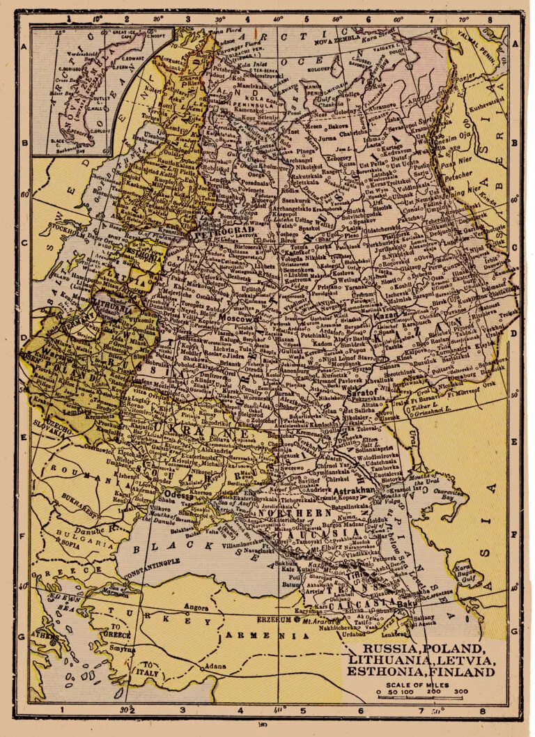 RUSSIA, POLAND, LITHUANIA, LETVIA, ESTHONIA, FINLAND.