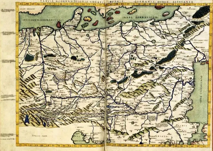 Tabvla moderna Polonie, Vngarie, Boemi, Germanie, Rvssie, Lithvanie