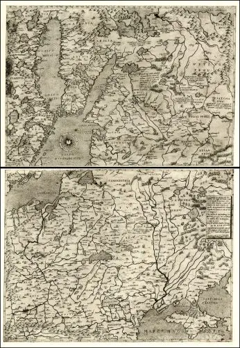 Il Disegno de Geografia Moderna del Regno di Polonia, e Parte del Ducado di Moscovia, con parte della Scandia , e parte de Suevia, con molte Regioni, in quelli. .