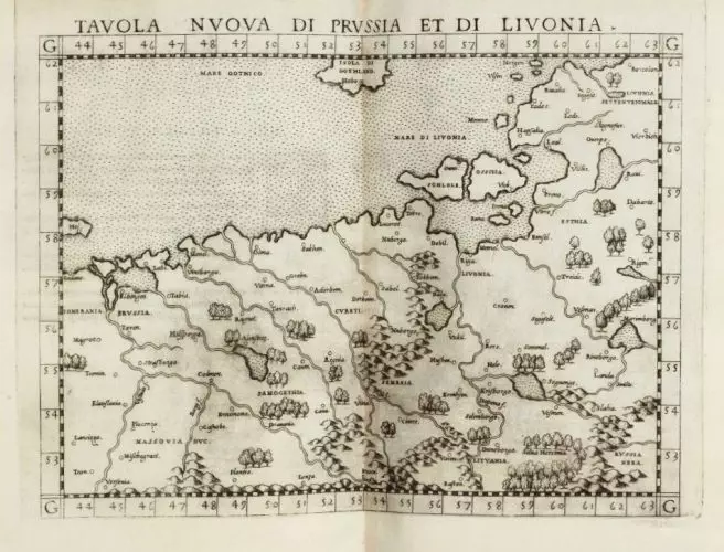 TAVOLA NVOVA DI PRVSSIA ET DI LIVONIA