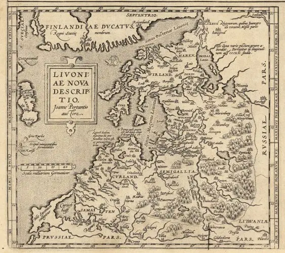 LIVONIAE NOVA DESCRIPTIO.