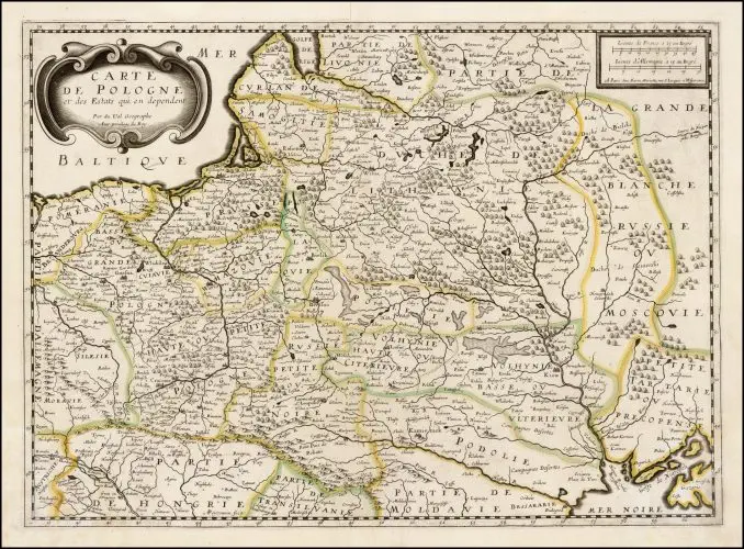 Carte de Pologne et des Estats qui en dependent ,