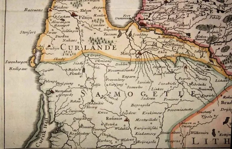 Carte de la Livonie ou Lifland,