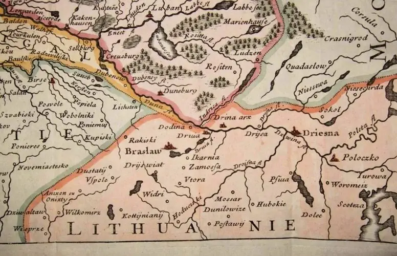 Carte de la Livonie ou Lifland,