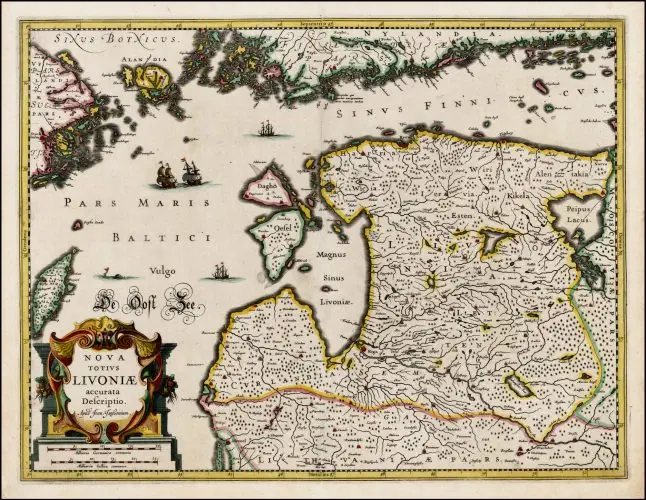 NOVA TOTIVS LIVONIÆ accurata Descriptio.,