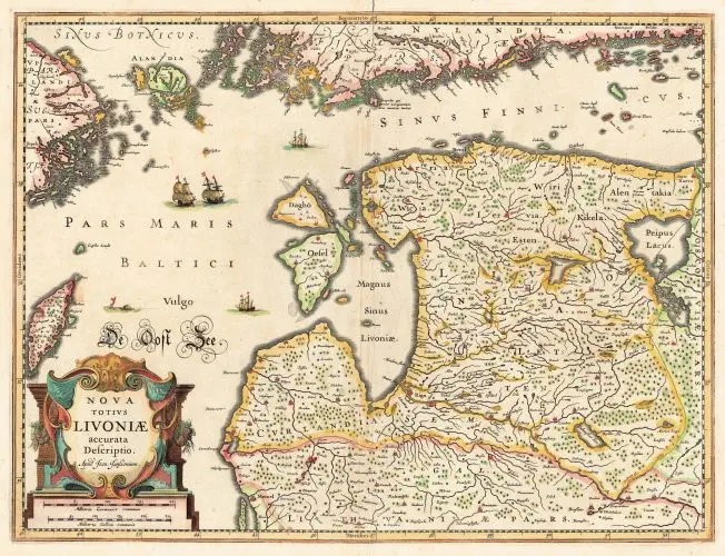 NOVA TOTIVS LIVONIÆ accurata Descriptio.,