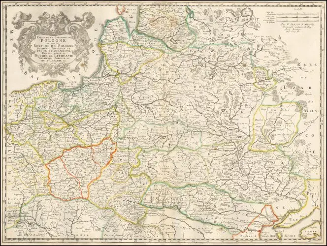 Estats de la Couronne de POLOGNE ou sont les Royaume de Pologne...