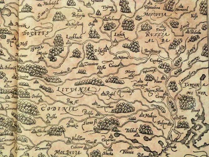 Landtafel des Ungerlands / Polands / Reussen / Littaw / Walachey und Bulgarey,